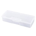 thumbnail image 1 of XKHHLH Transparent Nail Art Tool Organizer Empty Plastic Storage Box for Manicure & Pedicure Kits Multifunctional Rectangular Nail Supply Case, 1 of 4