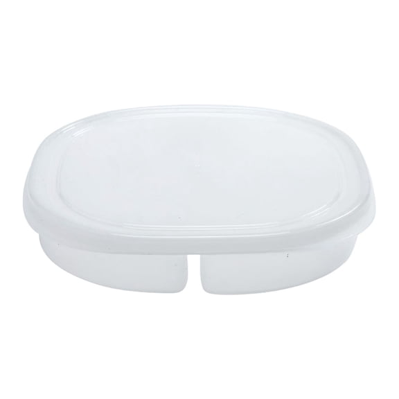 XKHHLH Transparent Refrigerator Storage Box with Lid, 4 Division Onion Ginger and Garlic Sub Plating Food Grade Refrigerator Meat Plate