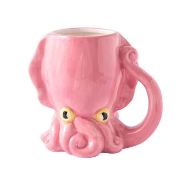 XKHZJL 3d Octopus Monster Cup, Ceramic Cup, Cartoon Shaped Cup, Large Capacity Mug, Water Bottle, Ceramic Small Flower Basin