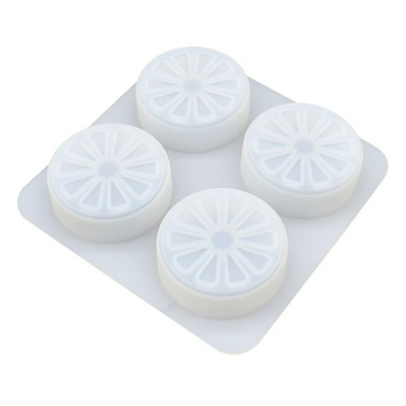 XKHZJL 4 Cavity Lemon Slice Silicone Molds, Slice Silicone Molds for Handmade SoapCake Decorating DIY Fondant Candy Making Chocolate Pudding Mousse Cupcake Topper Birthday Party Moulds