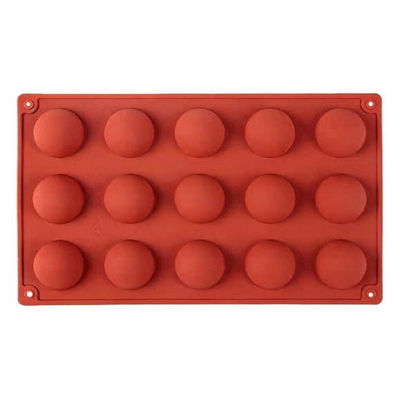 XKHZJL 6-Cavity Semi Sphere Silicone Mold, Baking Mold for Making Hot Chocolate Bomb, Cake, Jelly, Dome Mousse