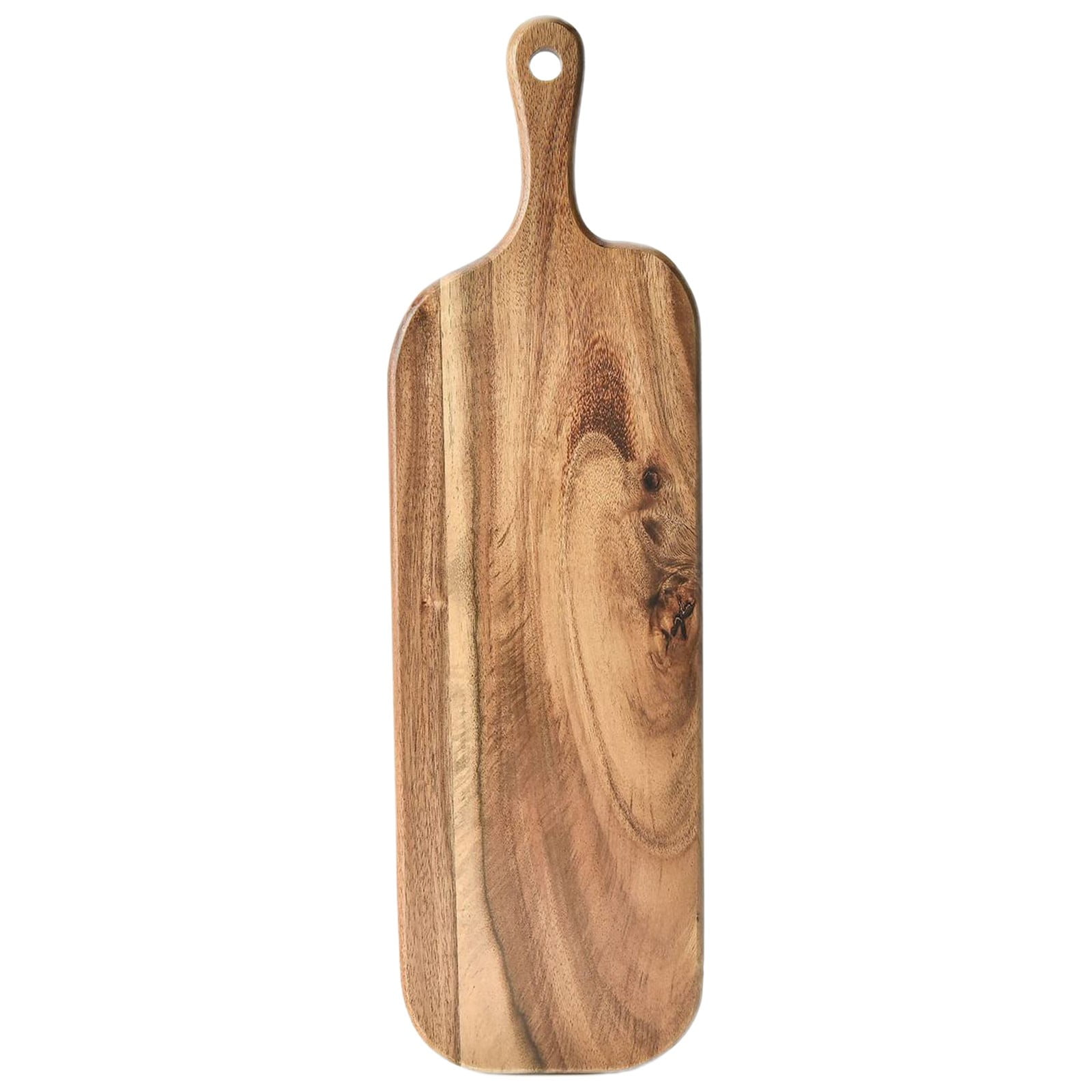 XKHZJL Acacia Wood Cutting Board with Handle Wooden Paddle Board Charcuterie Board Kitchen Chopping Board for Bread, Meat, Fruits, Vegetables, Cheese Serving Board, Serving Platter