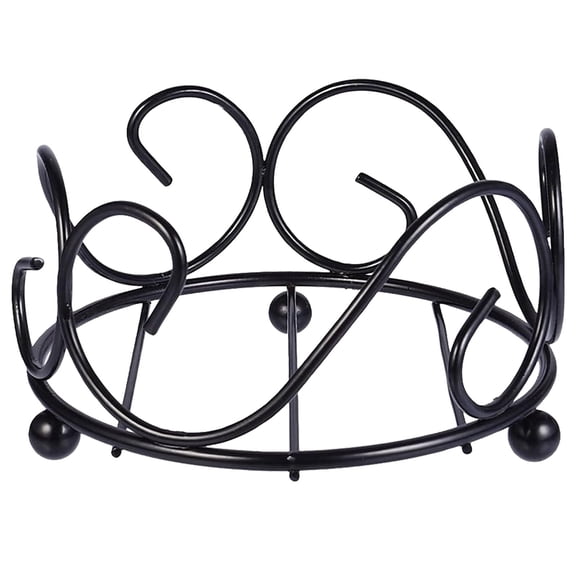 XKHZJL Black Iron Coaster Holder Metal Storage Rack Coasters Shelf for Both Round Coasters, Bar Tools and Drinkware, Cool Home Decor