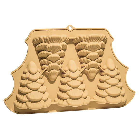 XKHZJL Christmas Tree Silicone Molds, Christmas Chocolate Molds for Baking 3D Christmas Cake Mold Holiday Candle Resin Mold Xmas Pine Tree Soap Ice Cube Mold for Jello Cake Festival Home Decoration