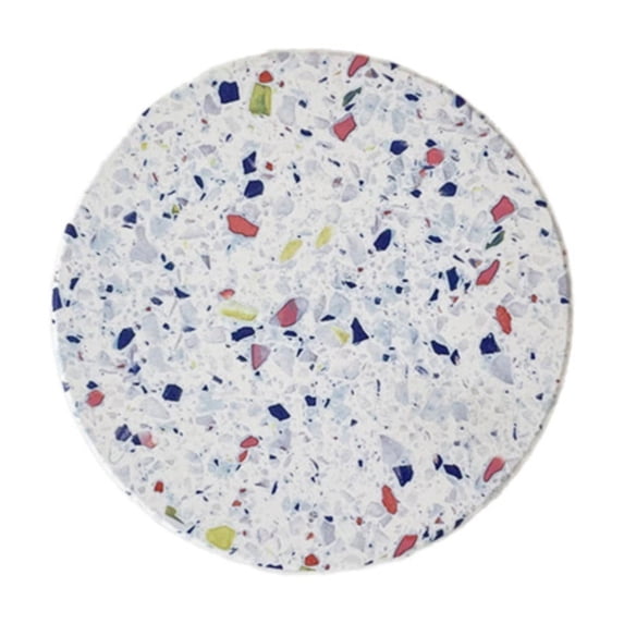 XKHZJL Coasters for Drinks, Terrazzo Marble Absorbent Ceramic Coasters,Cute Funny Table Drinks Coasters Tabletop Protection Mat,Table Home Decor,4 Inches