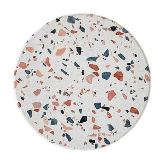 XKHZJL Coasters for Drinks, Terrazzo Marble Absorbent Ceramic Coasters,Cute Funny Table Drinks Coasters Tabletop Protection Mat,Table Home Decor,4 Inches