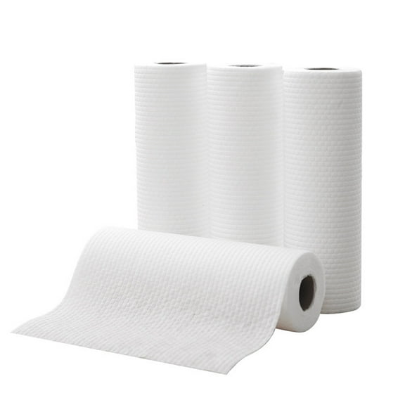 XKHZJL Disposable Lazy Rag, Microfiber Cleaning Cloth Roll, Reusable Paper Towels, Tear Away Microfiber Towels, Highly Absorbent, Washable Cleaning Rags for Kitchen, Window, Car