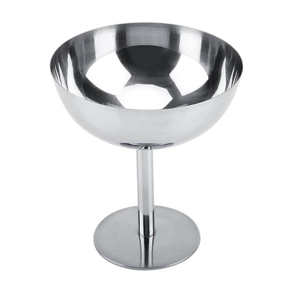 XKHZJL Ice Cream Cup, Stainless Steel Serving Dessert Bowls Cups Sauce Bowls Mini Round Footed Yogurt Snack Candy Cups for Salad Fruit Pudding Christmas