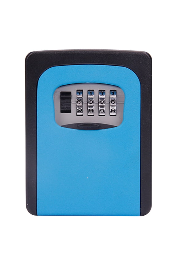 Key Lock Box Wall Mounted, 4 Digit Combination Lockbox for Outside, House Keys - Key Safe Security Storage Lock Box for Indoor, Outdoor, Garage, Garden, Store