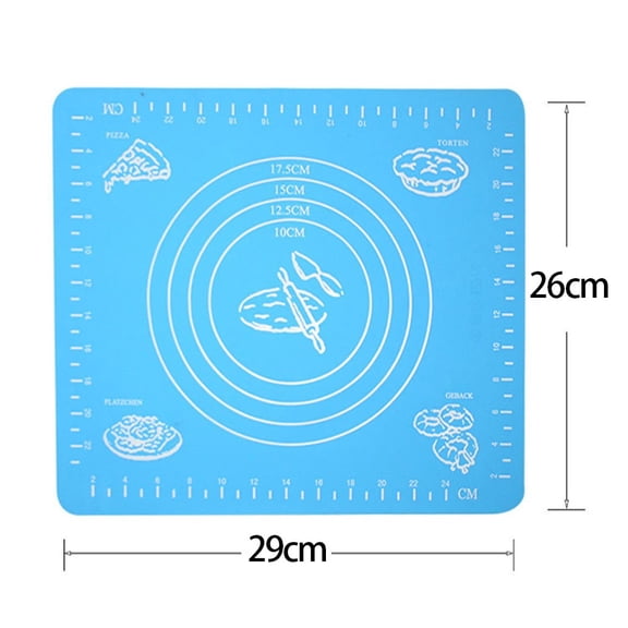 XKHZJL Large Non Stick Slip Cookie Bread Rolling Mats Sheet, Silicone Pastry Baking Mat Dough - Kitchen Counter Kneading Cooking Board Pad Matt with Measurement for Pie Pizza Cookies Fondant Making