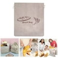 thumbnail image 1 of XKHZJL Linen Bread Bags for Homemade Bread – Easy to Clean Large Reusable Cloth Bags for Sourdough, Sandwich & Loaf Storage, BPA-Free Linen Bag with String Closure For Fresh Breads Storage, 1 of 4