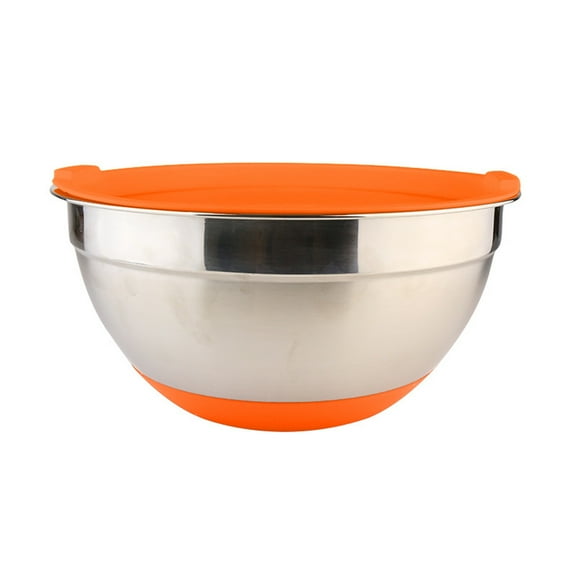 XKHZJL Metal Mixing Bowls with Lids for Kitchen, Stainless Steel Set Ideal for Baking, Prepping, Cooking and Serving Food, Nesting Design for Space Saving Storage