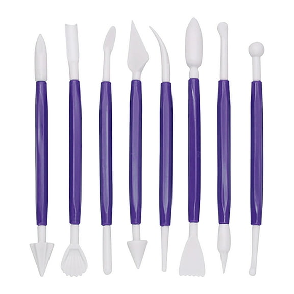 XKHZJL Plastic Fondant Sculpture Pen Knife Tools Cake Decorating Hand Tools Pottery Sculpting Modeling Tools for Cake Flower Sculpture Pottery