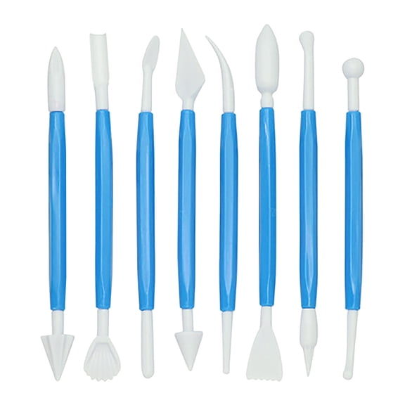 XKHZJL Plastic Fondant Sculpture Pen Knife Tools Cake Decorating Hand Tools Pottery Sculpting Modeling Tools for Cake Flower Sculpture Pottery