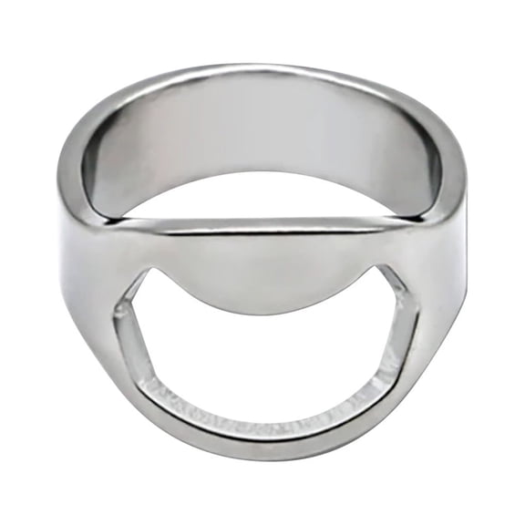 XKHZJL Ring Bottle Opener Stainless Steel Beer Finger Bottle Opener for Party Present Supplies