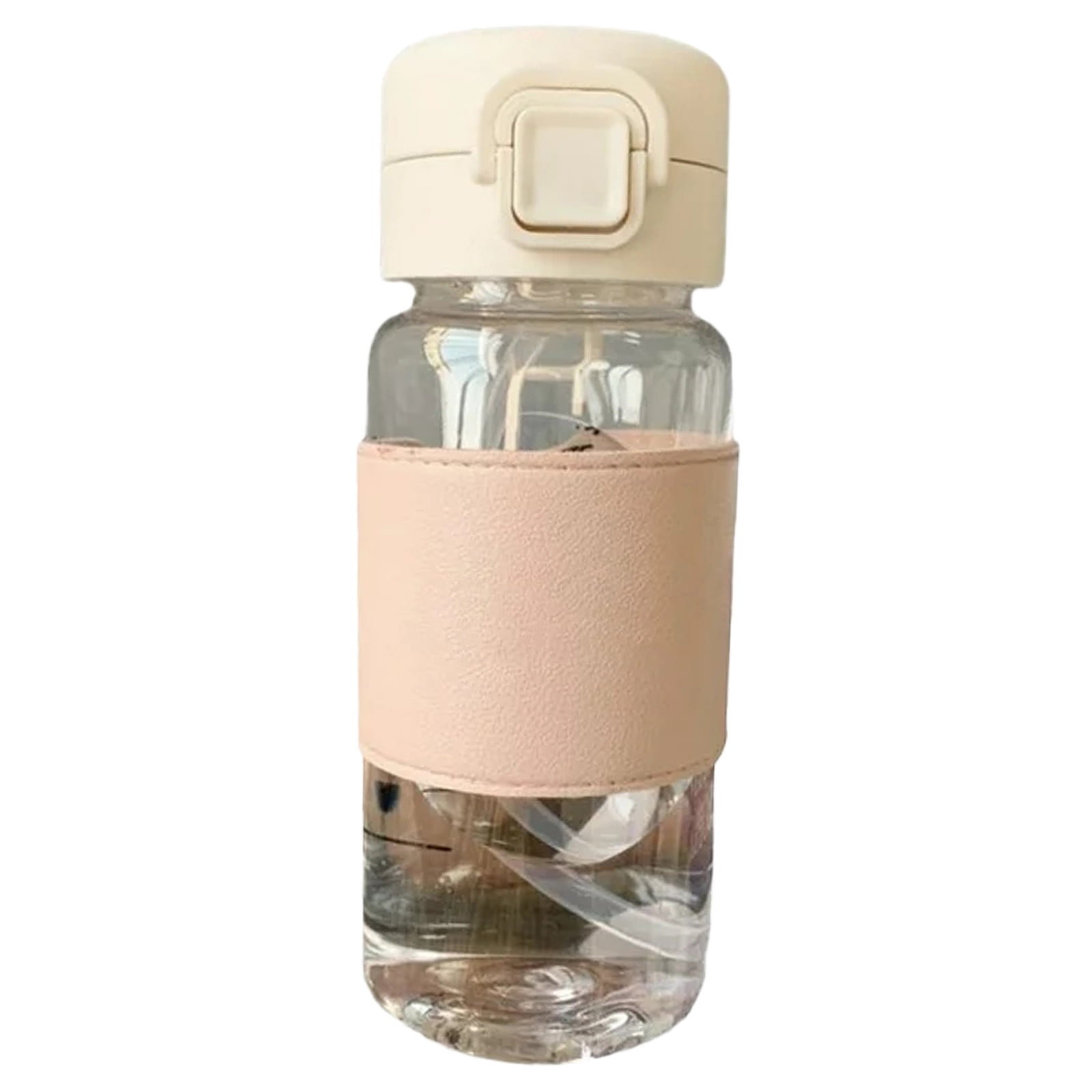 XKHZJL Spring Sippy Cup With Leather Cover Ironing Plastic Cup Male And Female Students Couples Gift Water Cup