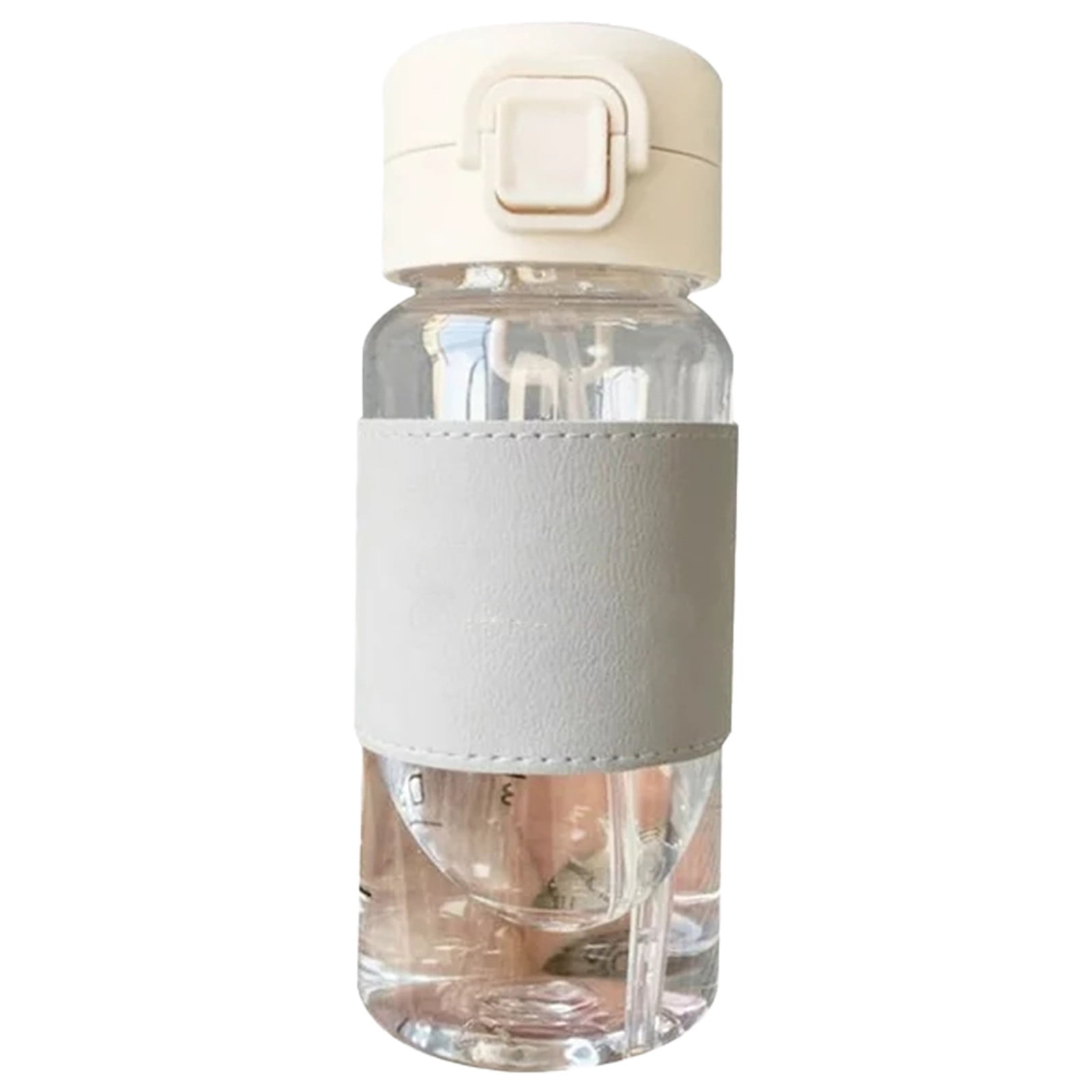 XKHZJL Spring Sippy Cup With Leather Cover Ironing Plastic Cup Male And Female Students Couples Gift Water Cup