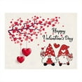 thumbnail image 1 of XKHZJL Valentine's Day Placemats, Romantic Love Hearts Tree Branches Table Mat, Heat Resistant Linen Place Mats for Kitchen Dining Wedding Anniversary Decor, 1 of 4