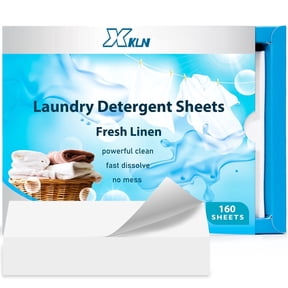 XKLN Laundry Detergent Sheets Linen 160 Count, Eco-Friendly, Laundry Strips