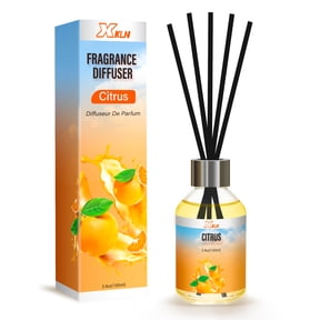 XKLN Reed Diffuser Set 3.4Oz Citrus, Essential Oil Stick Diffuser for Bedroom Bathroom Home Décor