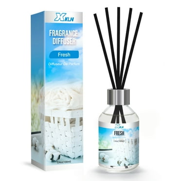 XKLN Reed Diffuser Set 3.4Oz Fresh, Home Fragrance Scent Essential Oil Stick Diffuser