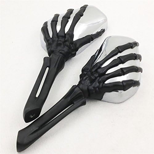 XKMT-Claw skull Mirror H-D Heritage Springer Compatible With Sportster Dyna Glide Softail V Rod Black [B00YWCR082]
