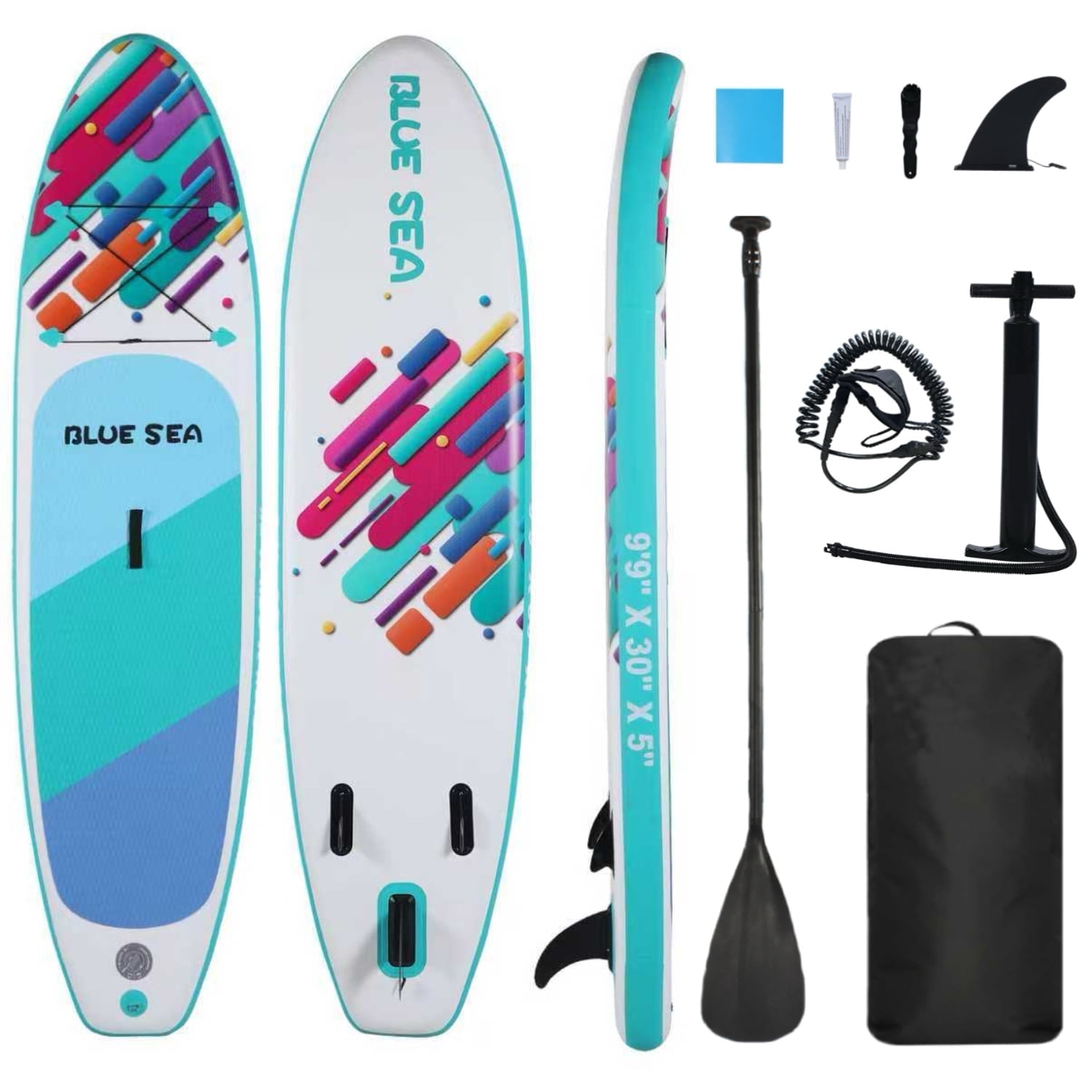 XKZJPG Inflatable Paddle Board with Premium SUP Board Accessories Non-Slip Comfort Deck for Youth & Adults