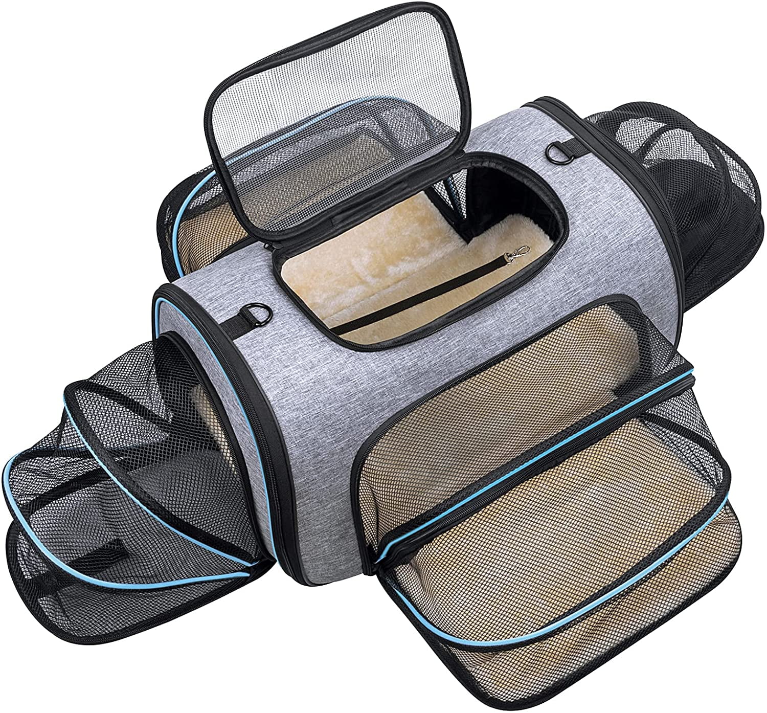 Cupets Double Expandable Airline Approved Soft Sided Pet Carrier
