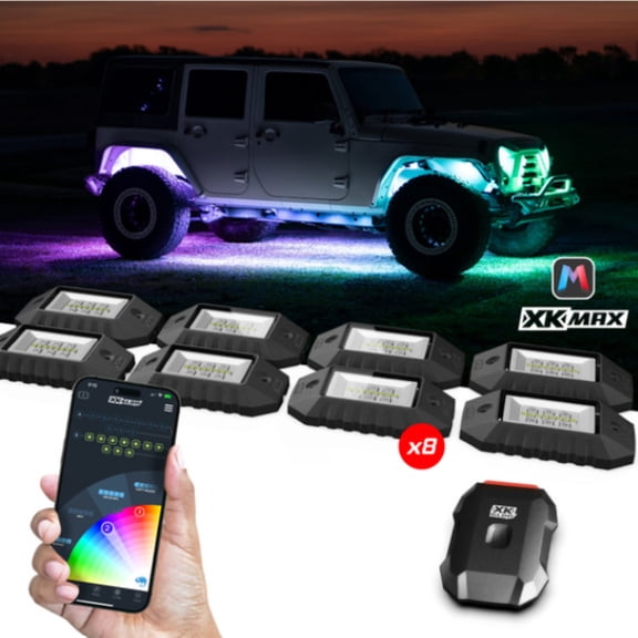 XKmax RGBW 8pc LED Rock