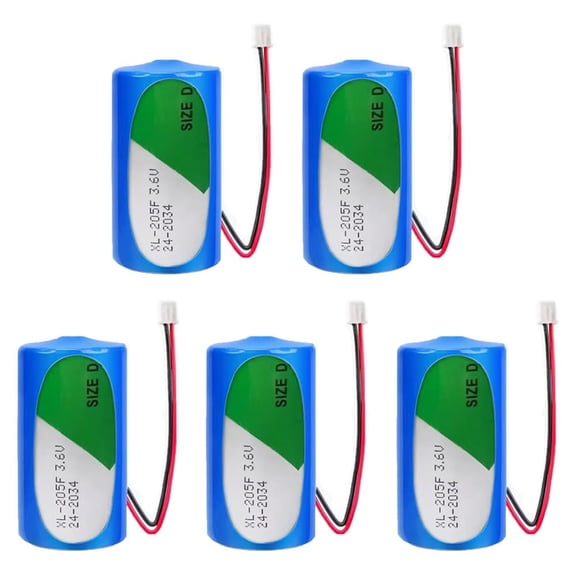 XL-205F 3.6V Lithium Battery D Cell Batteries 5 Pack ,High-capacity 19000mAh,US Stock
