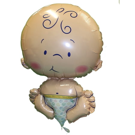 XL 24" Newborn Baby Mylar Foil Balloon Welcome Boy Girl Shower Decoration