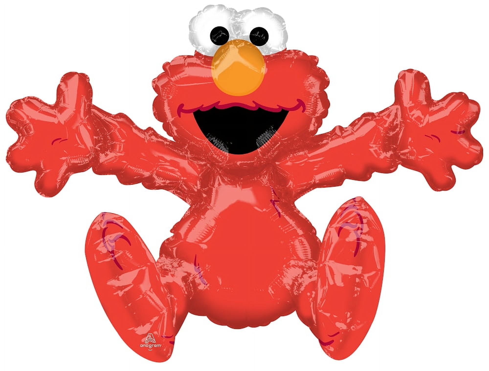 ANAGRAM XL 26" Sitting Elmo Air Filled Mylar Balloon Sesame Street Party Decoration