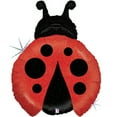 thumbnail image 1 of XL 27" Red Ladybug Holographic Mylar Foil Balloon Birthday Party, 1 of 2