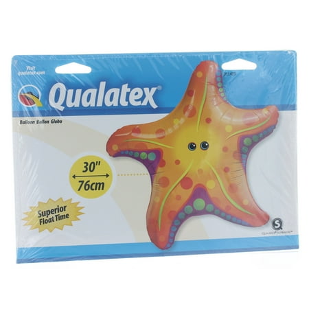 XL 30" Starfish Super Shape Mylar Foil Balloon Luau Beach Party Decoration