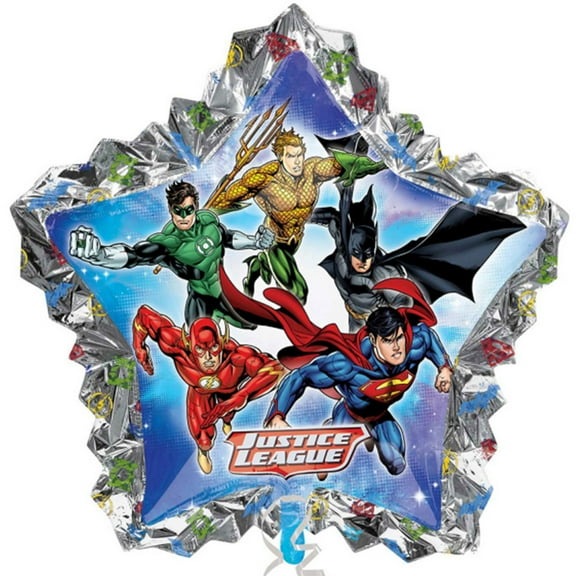XL 34" DC Justice League Mylar Foil Balloon Superhero Team Party Decoration