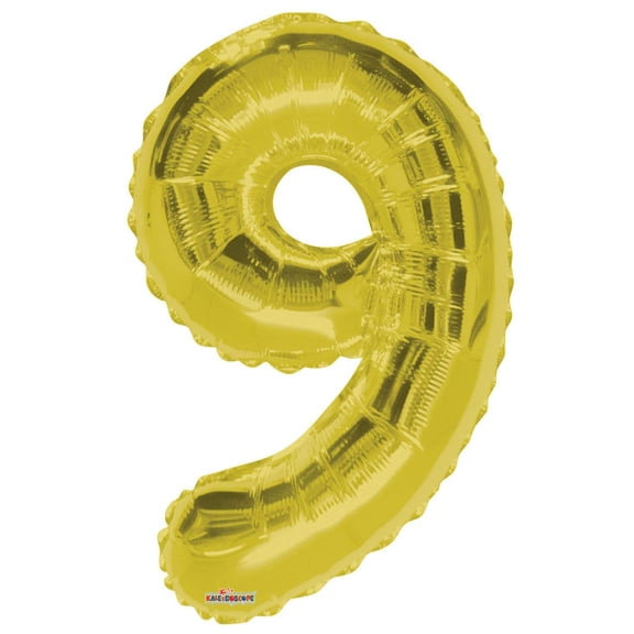 XL 34" Jumbo Number 9 Gold Foil Balloon Party Decorations