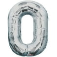 thumbnail image 1 of XL 34" Jumbo Numbers 0-9 Gold Silver Foil Balloon Party Decorations, 1 of 2