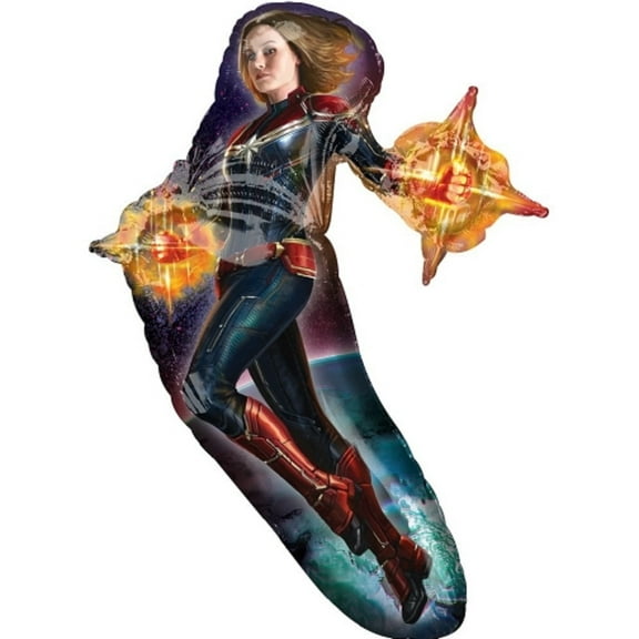 XL 37" Captain Marvel Mylar Foil Balloon Superhero Party Decoration