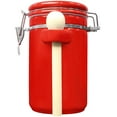 thumbnail image 1 of XL 45OZ  RED CERAMIC CANISTER, 1 of 7