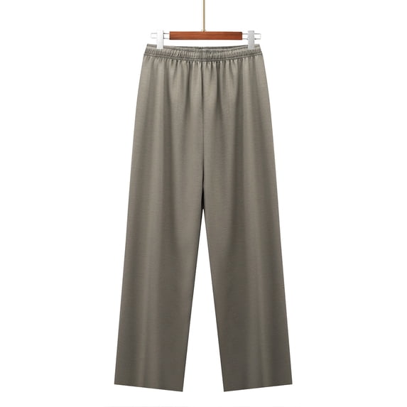 XL-4X Plus Size Mens Big & Tall Pajama Pants Straight Wide Leg Trousers for Men Casual Lightweight Elastic Waisted Full Length Pant