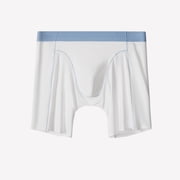 XL-5X Mens Silk Underwear Big and Tall Boxer Briefs Plus Size Lightweight Mid Waisted Stretchy Solid Color Breathable Basic Boxers