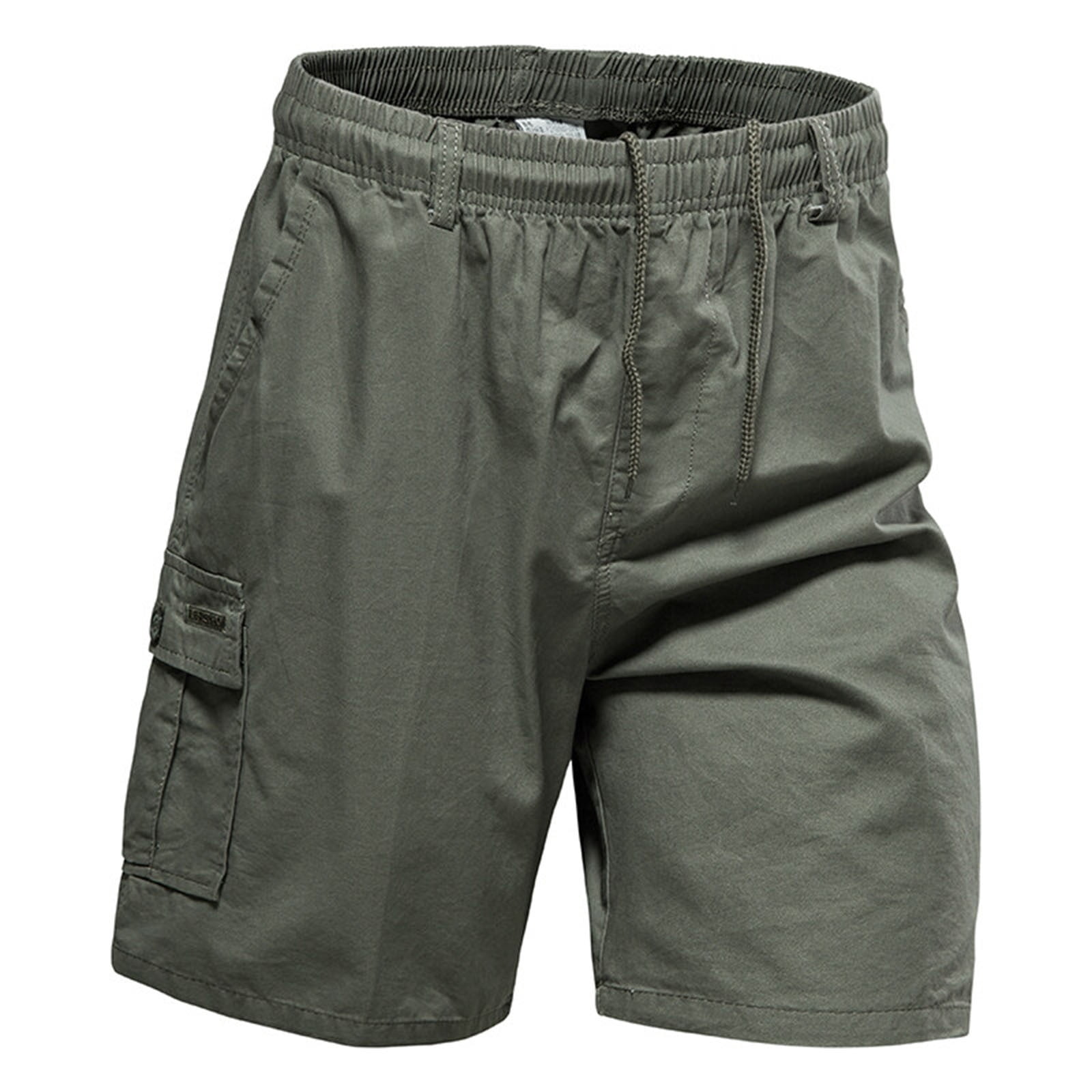 Amazon Big And Tall Cargo Shorts Elastic Waist Transser Men's