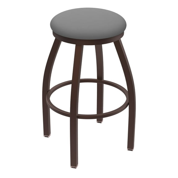 XL 802 Misha 25" Swivel Counter Stool with Bronze Finish and Canter Folkstone Grey Seat
