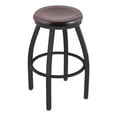 thumbnail image 1 of 802 Misha 25" Swivel Counter Stool with Anodized Nickel Finish and Dark Cherry Maple Seat, 1 of 2
