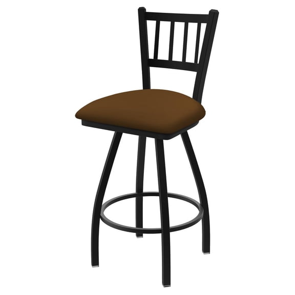 XL 810 Contessa 36" Swivel Extra Tall Bar Stool with Black Wrinkle Finish and Canter Thatch Seat
