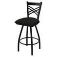 thumbnail image 1 of XL 820 Contessa 25" Swivel Counter Stool with Black Wrinkle Finish and Canter Espresso Seat, 1 of 2