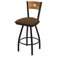 thumbnail image 1 of XL 830 Voltaire 25" Swivel Counter Stool with Black Wrinkle Finish, Medium Back, and Rein Thatch Seat, 1 of 2