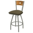 thumbnail image 1 of XL 830 Voltaire 30" Swivel Counter Stool with Anodized Nickel Finish, Medium Back, and Graph Cork Seat, 1 of 3