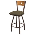 thumbnail image 1 of XL 830 Voltaire 30" Swivel Counter Stool with Bronze Finish, Medium Back, and Graph Cork Seat, 1 of 3
