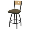 thumbnail image 1 of XL 830 Voltaire 30" Swivel Counter Stool with Pewter Finish, Natural Back, and Graph Cork Seat, 1 of 3